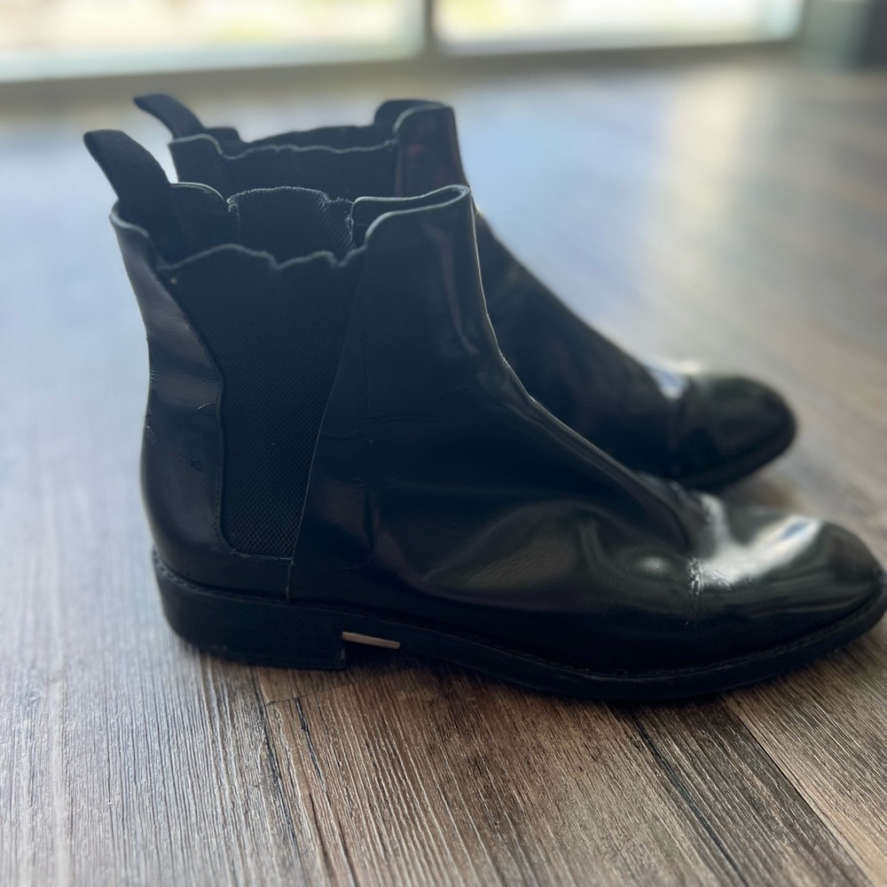Alexander Wang Black Leather Boots, size 39.5